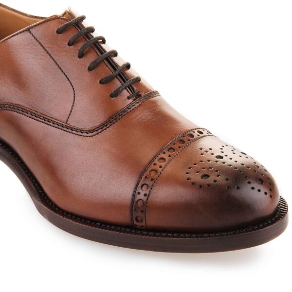 smooth calfskin oxford brogues