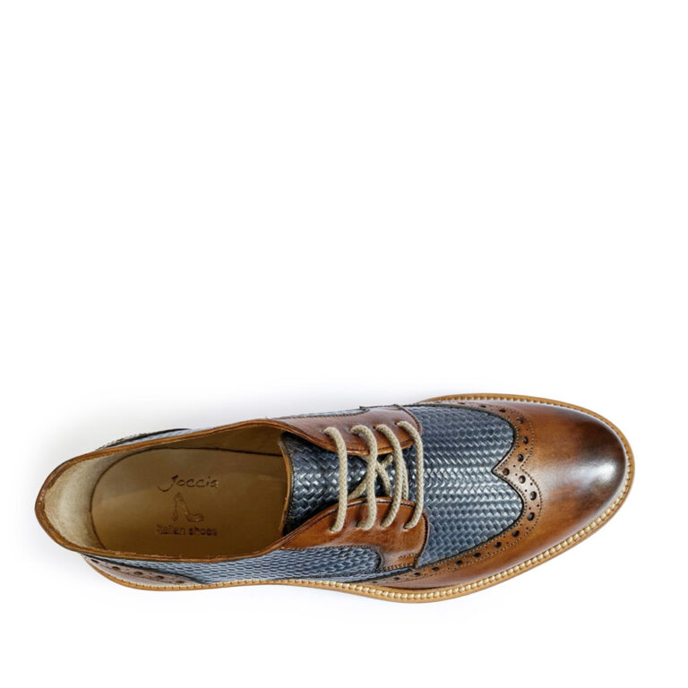 woven derby brogues