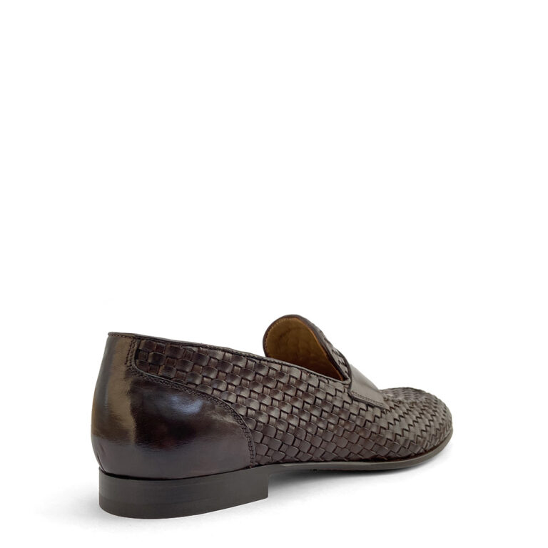 hand woven calfskin loafers