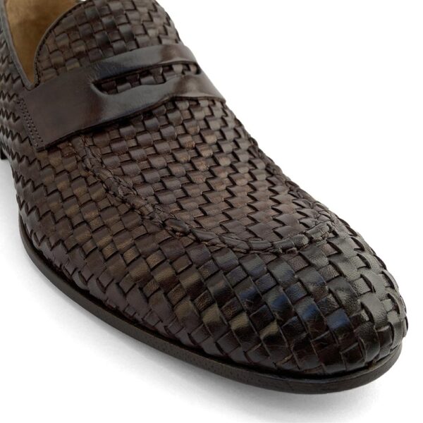 hand woven calfskin loafers