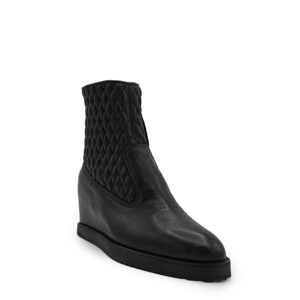handmade matelassé nappa ankle boots