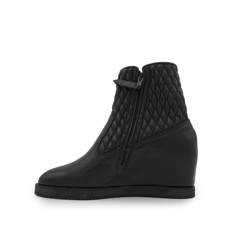 handmade matelassé nappa ankle boots