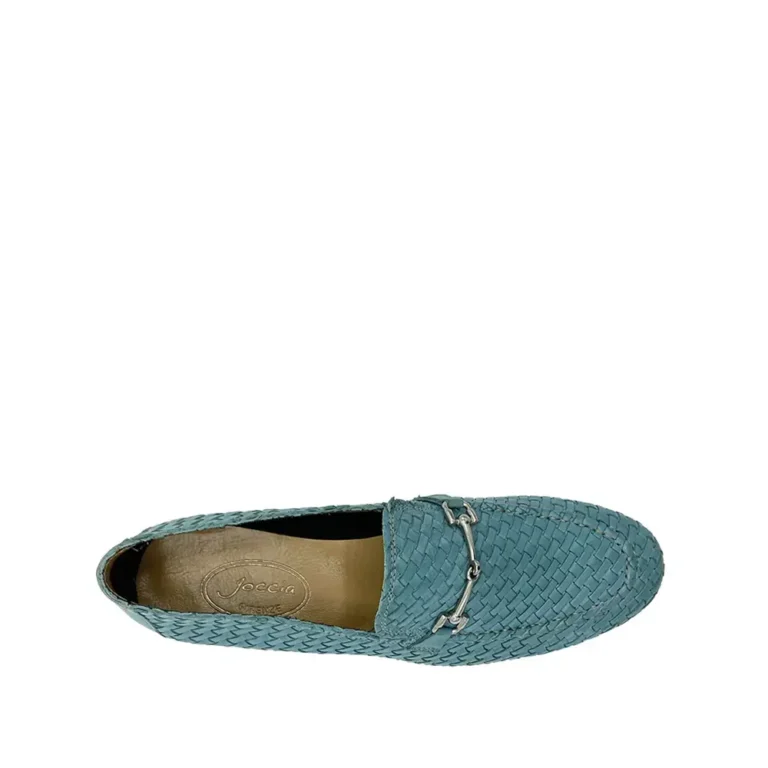 hand woven loafers with horsebit