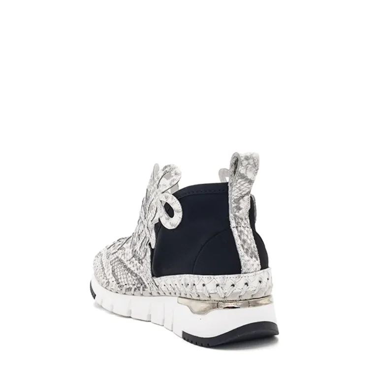 python print calfskin see-through sneakers