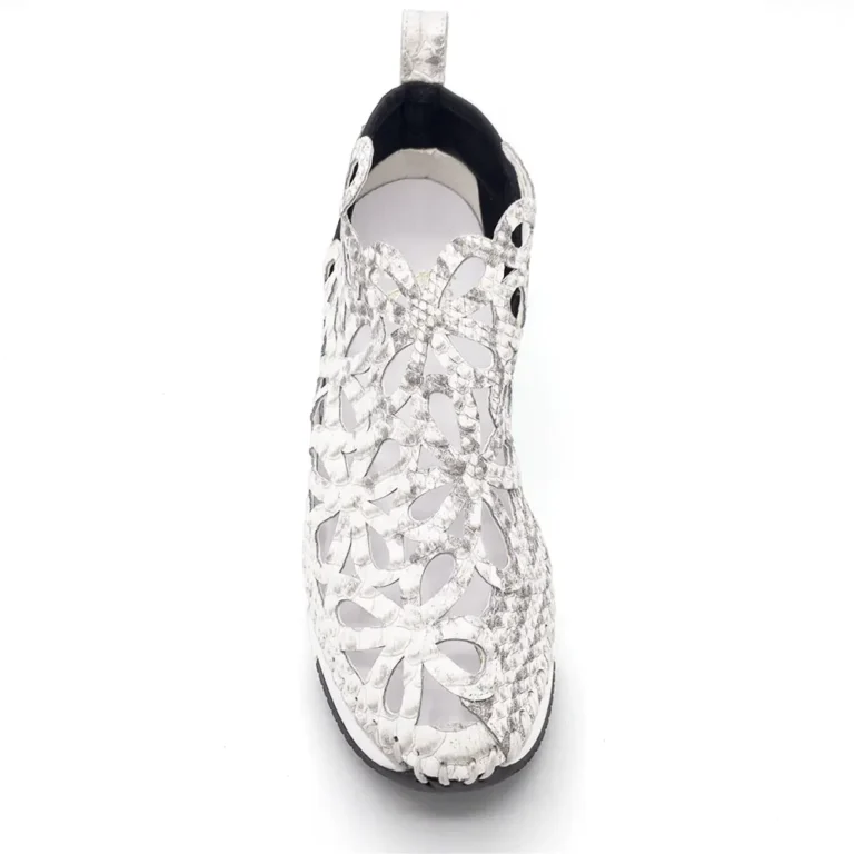 python print calfskin see-through sneakers