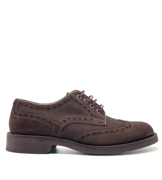 handmade suede derby brogues