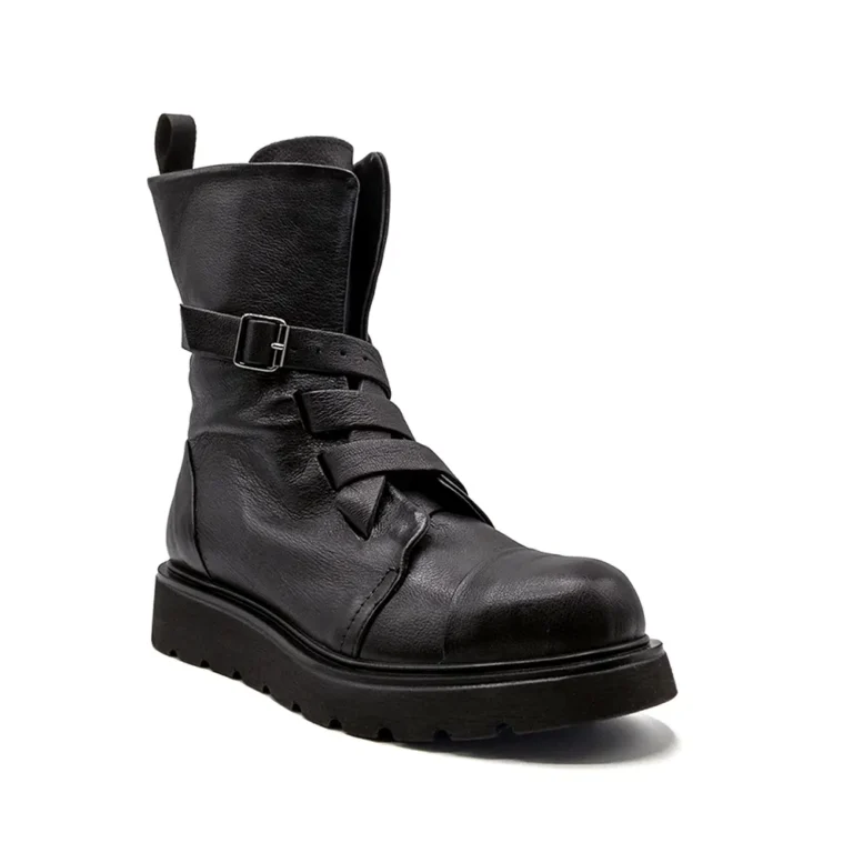 sheepskin combat boots