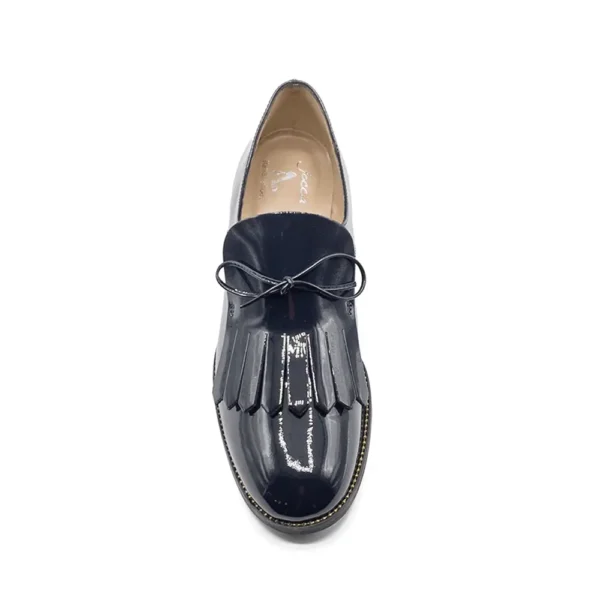 patent calfskin loafers