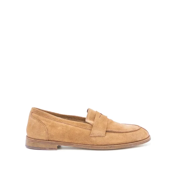 washed suede loafers