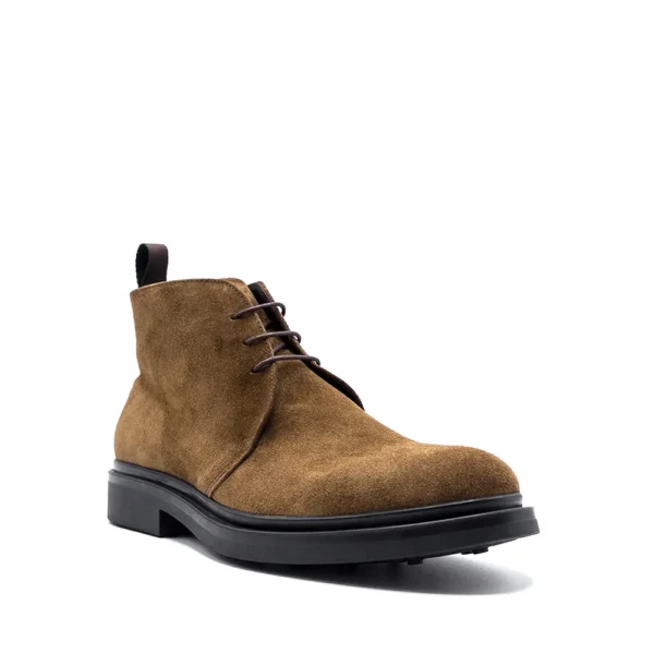 suede lace-up boots