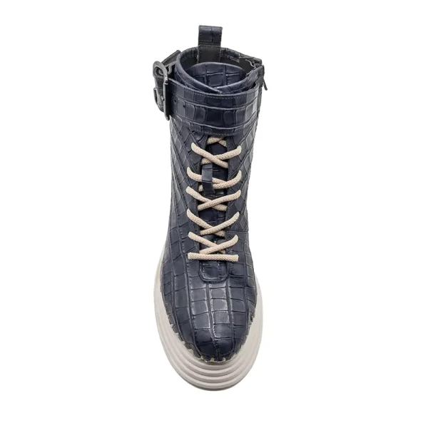 handmade high-top sneakers